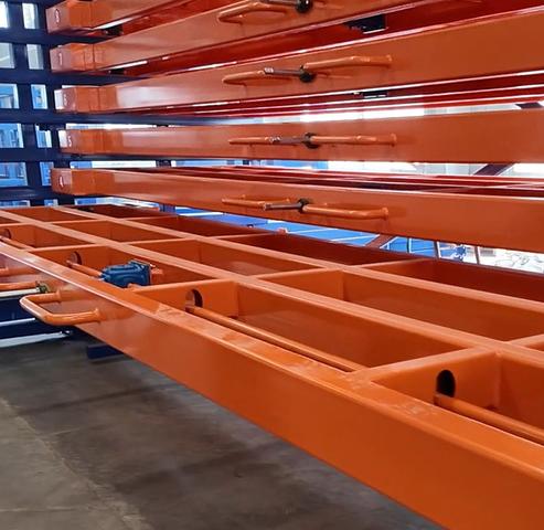 Customized Manual Crank Steel Plate Storage Rack for Warehouse Efficiency