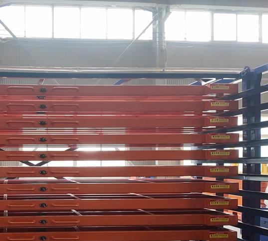 Customized Manual Crank Steel Plate Storage Rack for Warehouse Efficiency