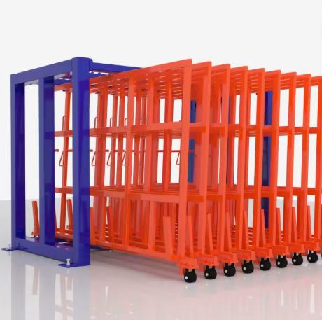 Vertical Scrap & Remnant Rack for Metal Workshops