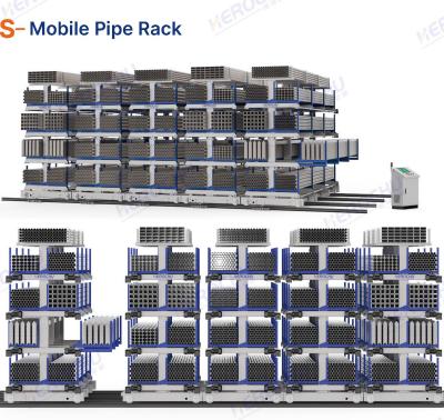Mobile Pipe Storage Rack for Workshop and Warehouse