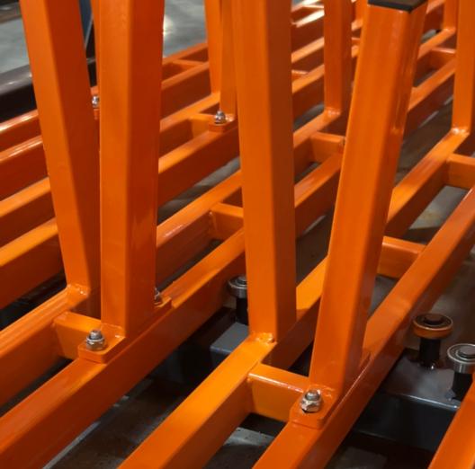 Vertical Roll-Out Sheet and Plate Remaining Material Rack