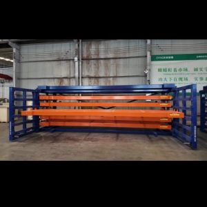 Motorized Pull-Out Sheet Metal Rack for Warehouse Storage