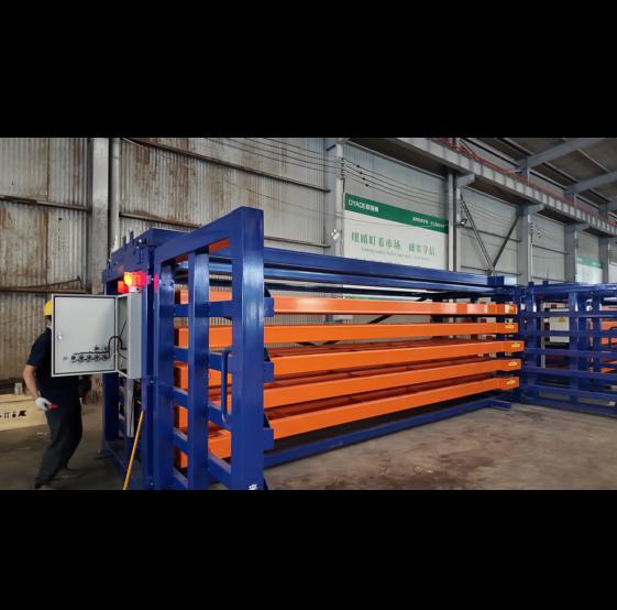 Motorized Sheet Metal Rack with Roll-Out Drawers