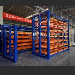 Compact Sheet Metal Storage Solution for Narrow Workshops