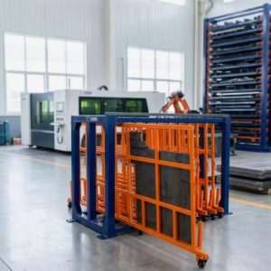 Vertical Roll-Out Sheet and Plate Remaining Material Rack