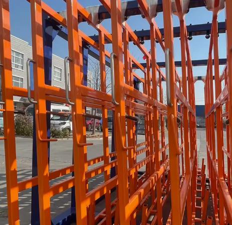 Heavy-Duty Vertical Sheet Metal Surplus Material Rack for Industrial Use