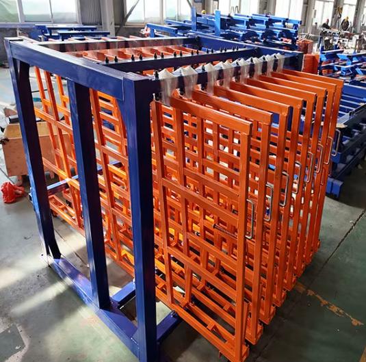 Heavy-Duty Vertical Sheet Metal Surplus Material Rack for Industrial Use