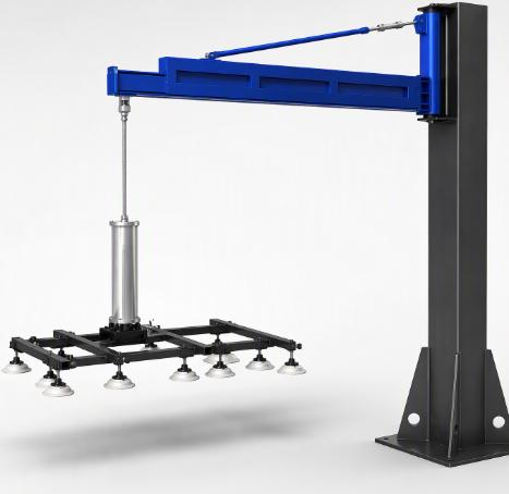 Pneumatic Sheet Metal Manipulator with Vacuum Suction Cups
